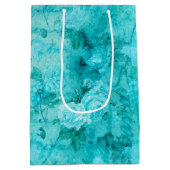 Collage voor gekneusde blauwe Rozen Medium Cadeauzakje (Achterkant)