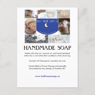 Collage voor halve maan soap briefkaart