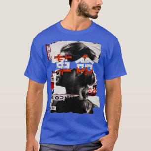 Collage voor meisjestekst en Japanse tekst T-shirt