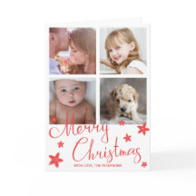 Collage voor Merry Kerstcute Red Chalk