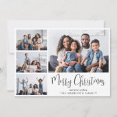 Collage voor prettige kerstfoto's feestdagenkaart (Voorkant)