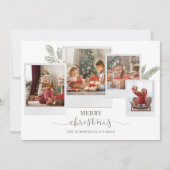 Collage voor prettige kerstfoto's feestdagenkaart (Voorkant)