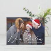 Collage voor prettige kerstfoto's feestdagenkaart (Staand voorkant)