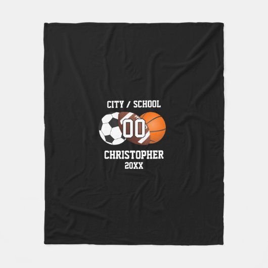 Collage voor sportfoto's fleece deken (Voorkant)