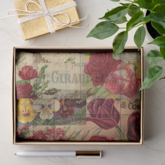  Collage voor zaadverpakkingen Tissuepapier (Geschenk)