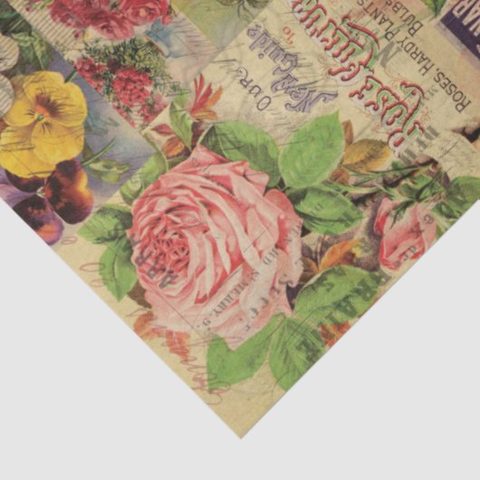  Collage voor zaadverpakkingen Tissuepapier (Detail)