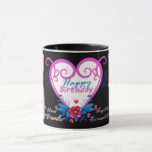 Collage Vriend Foto's_Gelukkige Verjaardag 4 Foto  Mok (Midden)