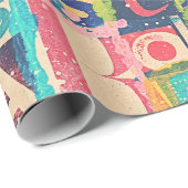 Collage Wrapping- of lospaginapapier Cadeaupapier (Rol Hoek)