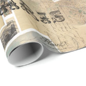 Collage-wrapppapier voor Frans Briefkaart Cadeaupapier (Rol Hoek)