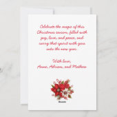 Collage zes foto's | Joy Christmas Feestdagenkaart (Achterkant)