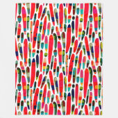 Collaged Color Splash 150222 Fleece Deken (Voorkant)