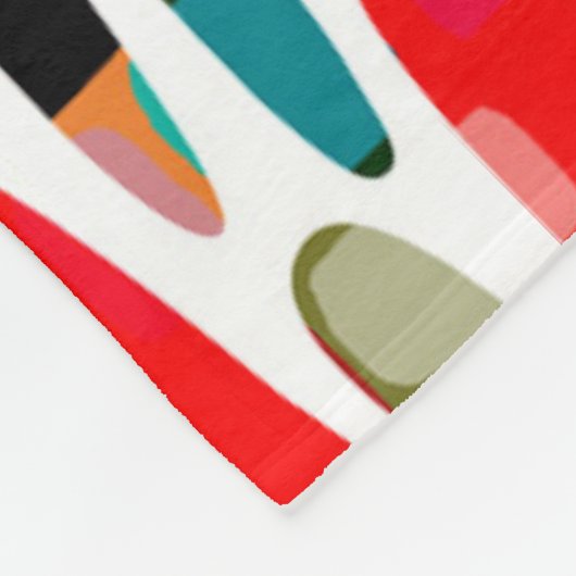 Collaged Color Splash 150222 Fleece Deken (Hoek)