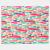 Collaged Color Splash 150222 v2 Fleece Blanket Deken (Voorkant (Horizontaal))