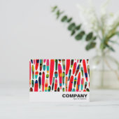 Collaged Color Splash 150222 Visitekaartje (Staand voorkant)