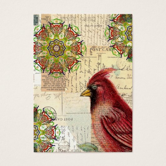 Collaged Old papers Visitekaartjes (Voorkant)