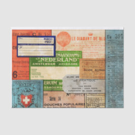 Collaged Tissue Paper Tissuepapier