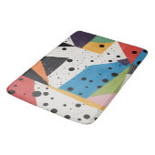 Collagepapier Zwarte Stippen Badmat (Gekanteld)