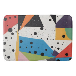 Collagepapier Zwarte Stippen Badmat
