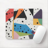 Collagepapier Zwarte Stippen Muismat (Met muis)