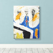 Collages Bruyants Artiest's Book Shrunken Head C Canvas Afdruk (Insitu (Houten vloer))