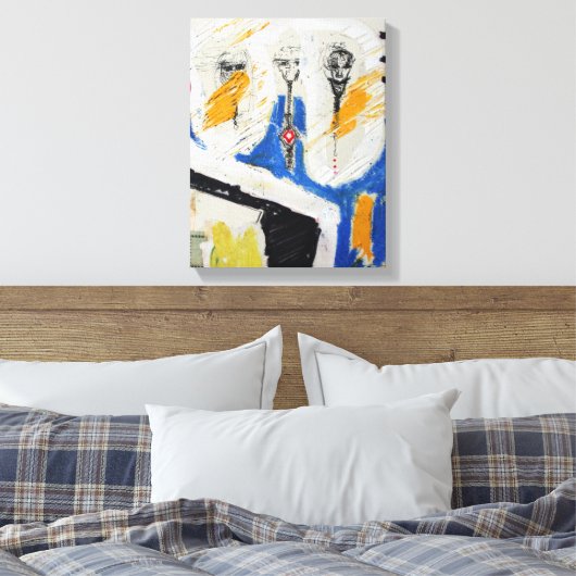 Collages Bruyants Artiest's Book Shrunken Head C Canvas Afdruk (Insitu (Slaapkamer))