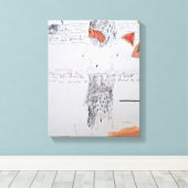 Collages Bruyants Artist's Book 10th page Canvas (Insitu (Houten vloer))