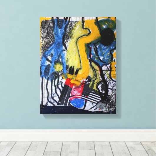 Collages Bruyants Artist's Book 16th page Canvas (Insitu (Houten vloer))