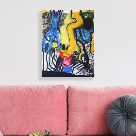 Collages Bruyants Artist's Book 16th page Canvas (Insitu (Woonkamer))