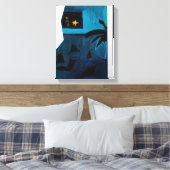 Collages Bruyants Artist's Book Blue Room 2 Canvas (Insitu (Slaapkamer))