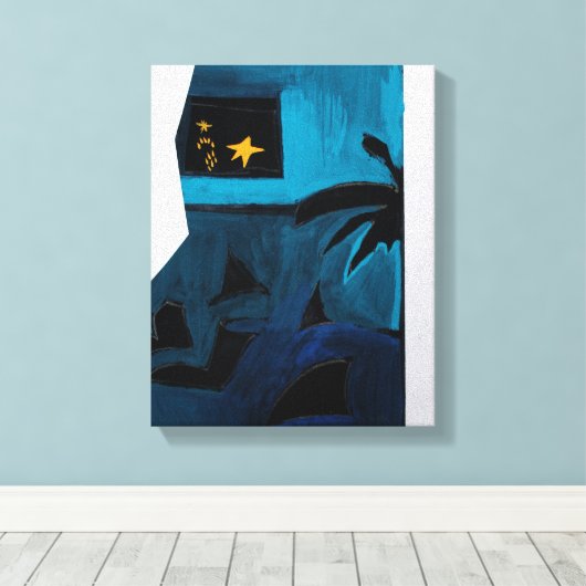 Collages Bruyants Artist's Book Blue Room 2 Canvas (Insitu (Houten vloer))