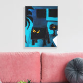 Collages Bruyants Artist's Book Blue Room Canvas (Insitu (Woonkamer))