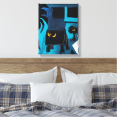 Collages Bruyants Artist's Book Blue Room Canvas (Insitu (Slaapkamer))