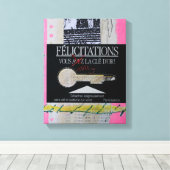 Collages Bruyants Artist's Book Congrats Key C Canvas Afdruk (Insitu (Houten vloer))