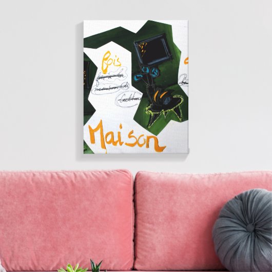 Collages Bruyants Artist's Book Culture House C Canvas Afdruk (Insitu (Woonkamer))