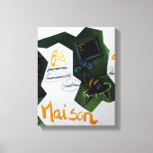 Collages Bruyants Artist's Book Culture House C Canvas Afdruk (Voorkant)