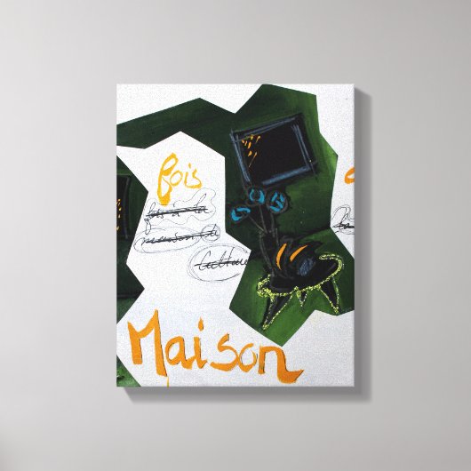 Collages Bruyants Artist's Book Culture House C Canvas Afdruk (Voorkant)