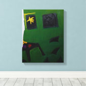 Collages Bruyants Artist's Book Green Room part2 P Canvas Afdruk (Insitu (Houten vloer))