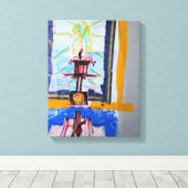 Collages Bruyants Artist's Book Slakkerij C Canvas Afdruk (Insitu (Houten vloer))