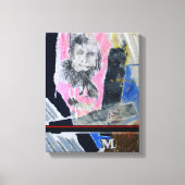 Collages Bruyants Artist's Book zit vast in het le Canvas Afdruk (Voorkant)