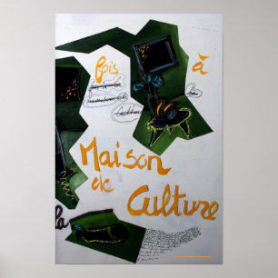 Collages Bruyants Kunstenaarsboek Cultuurhuis P Poster