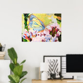 Collagevlinder Poster (Thuiskantoor)