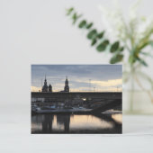 Collapsed Carola Bridge in Dresden Briefkaart (Staand voorkant)