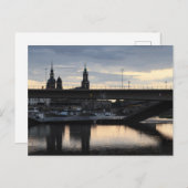 Collapsed Carola Bridge in Dresden Briefkaart (Voorkant / Achterkant)