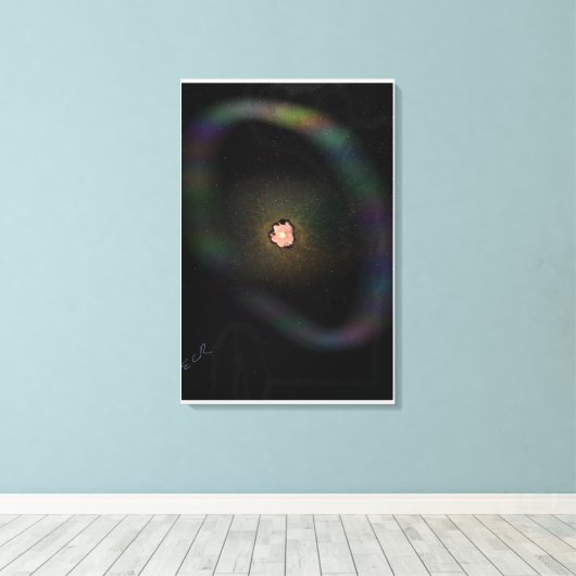 Collapsing Supernova, Expanding Shell Canvas Print (Insitu (Houten vloer))