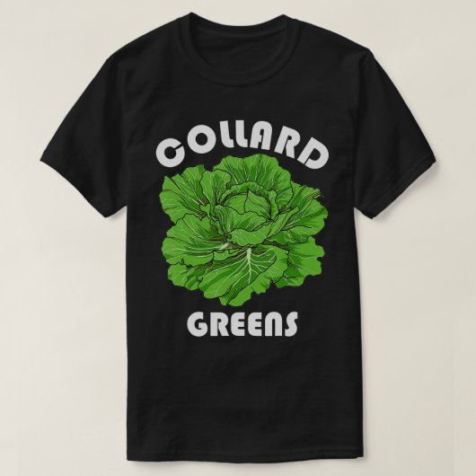Collard Greens Shirt Nutrition Facts Vegatables Th (Design voorkant)