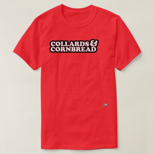 Collards Cornbrood Southern Cooking T-shirt (Design voorkant)