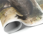 Collared Peccary Dycoteles torquatus Illustratie Cadeaupapier (Rol Hoek)