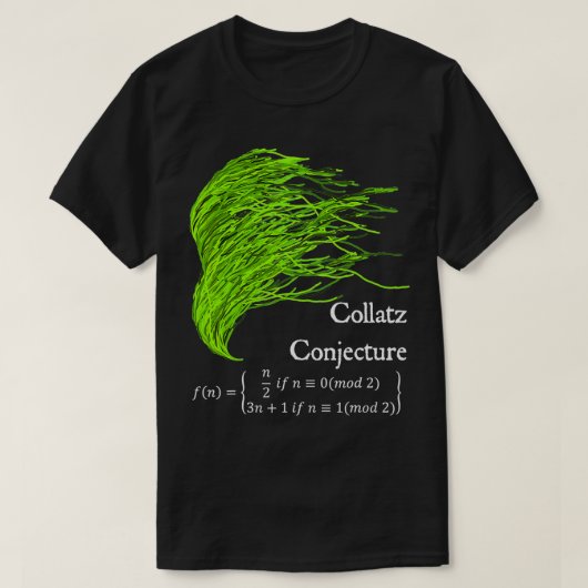 Collatz Vermoeden 3n1 Groene SeaMath Leraar T-shirt (Design voorkant)