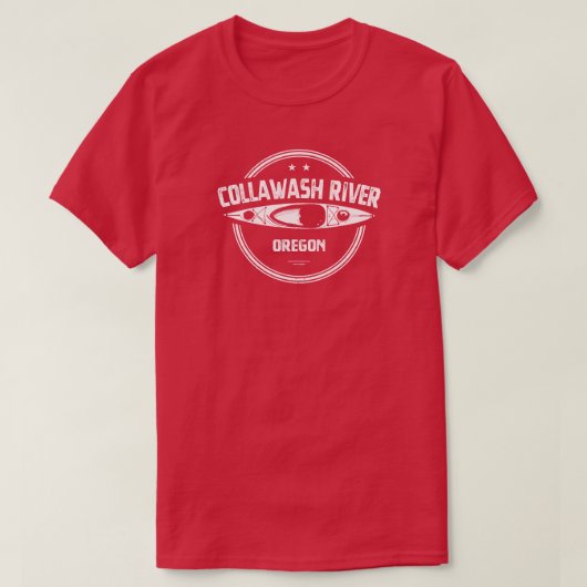 Collawash River Oregon Kajakvaren T-shirt (Design voorkant)