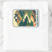 Collawash Rivier Oregon Kleuren Rechthoekige Sticker (Tas)